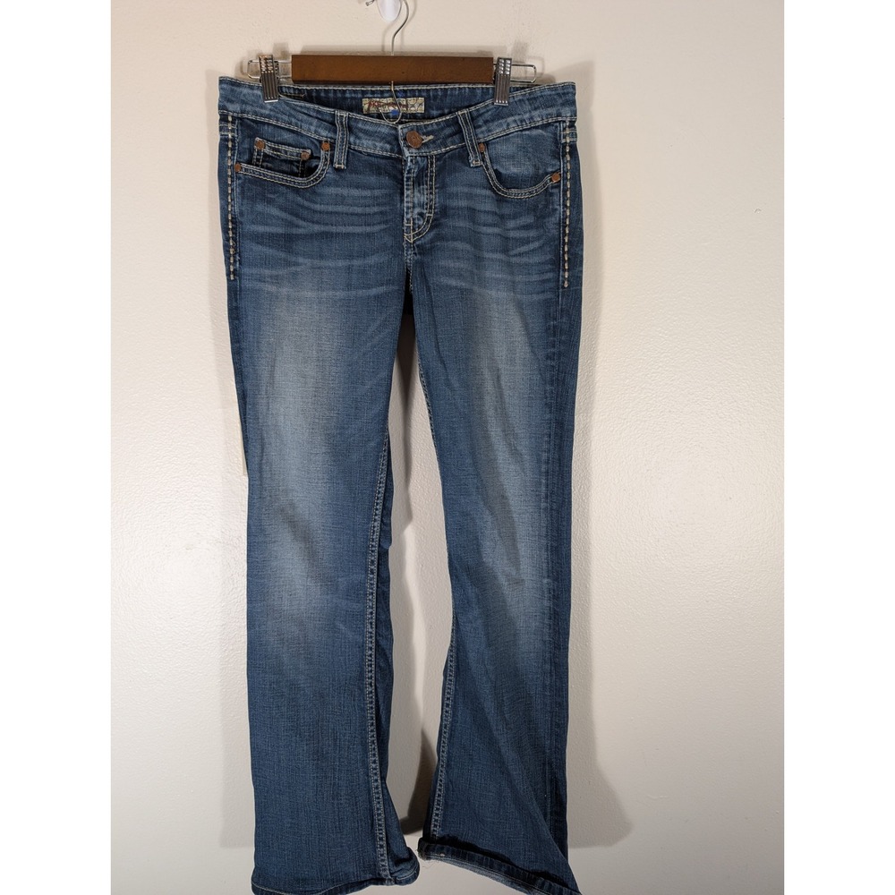 BKE Sabrina Bootcut Womens 28x35.5 Jeans Medium Wash Stretch Denim BKL6391XL
